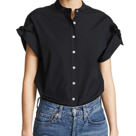 Veronica Beard Sanaa Cotton Poplin Shirt - Picture 1 of 14
